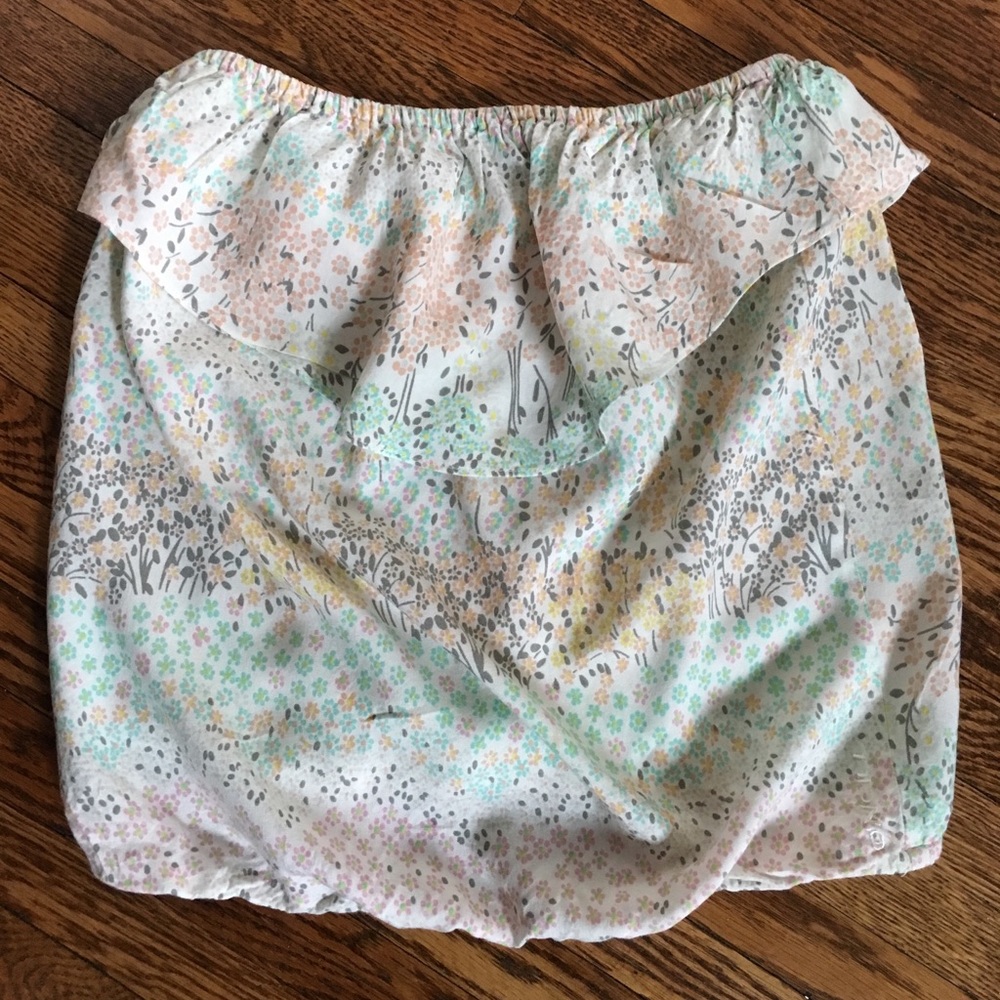 O’Neill strapless floral top